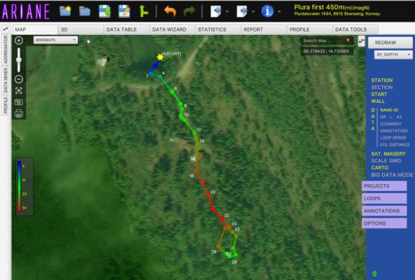 Ariane • Cave survey software & 3D Cave Mapping
