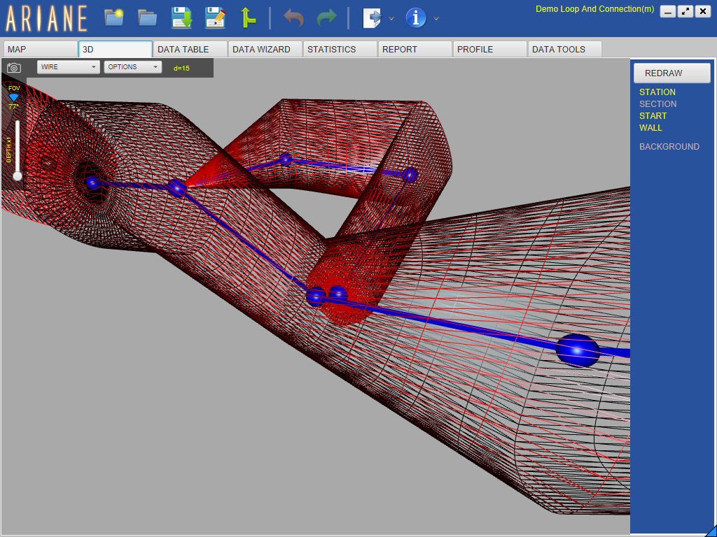 Ariane • 3D Cave mapping software